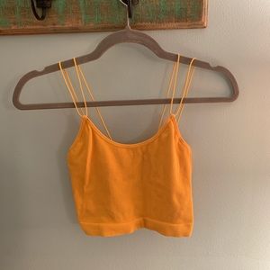 Fun yellow crop top